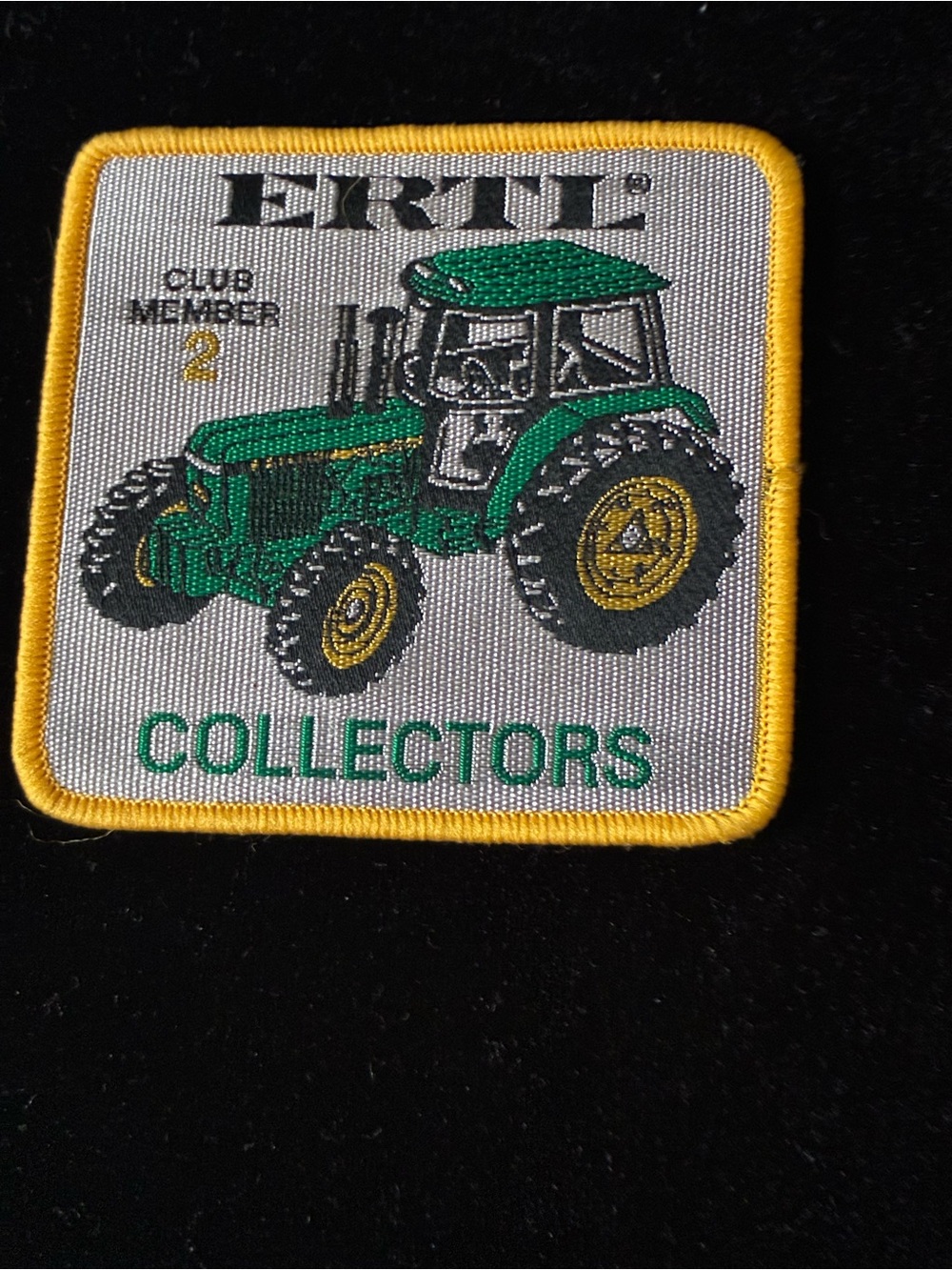 Vintage ERTL Collectors Club Patch Member 2 John Deere Farm Tractor Toy Memorabi